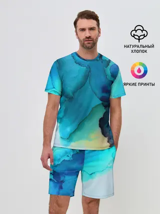 Мужской костюм с шортами / Акриловый