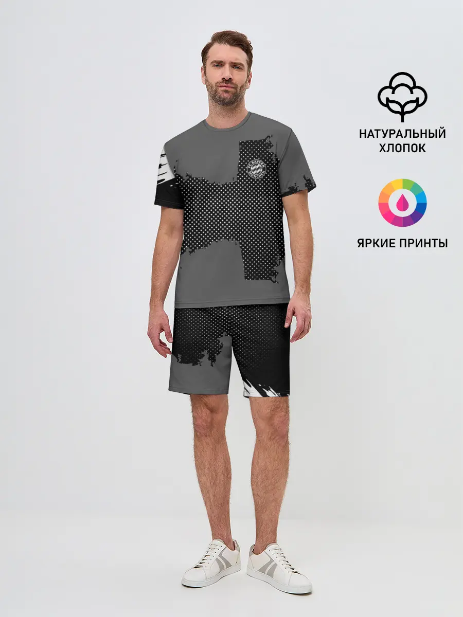 Мужской костюм с шортами / BAYERN MUNCHEN GRAY