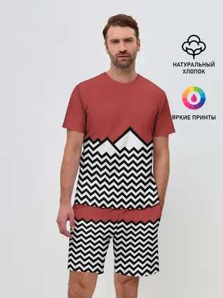 Мужской костюм с шортами / Твин Пикс