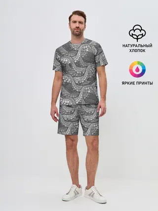 Мужской костюм с шортами / Octopus dark