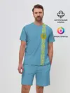 Мужской костюм с шортами / Казахстан, лента с гербом