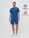 Мужской костюм с шортами / Бразилия 2018 гостевая