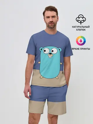 Мужской костюм с шортами / Golang