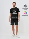 Мужской костюм с шортами / Lexus sport auto abstract