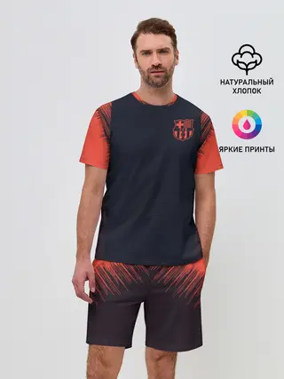 Мужской костюм с шортами / Barcelona Training 18-19