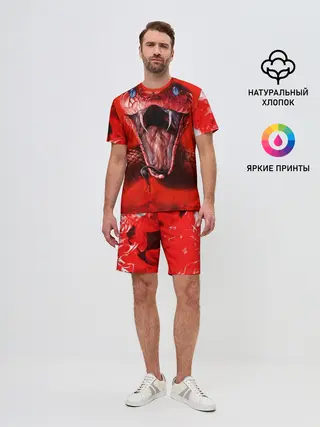 Мужской костюм с шортами / Red Snake