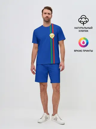 Мужской костюм с шортами / Дагестан, лента с гербом