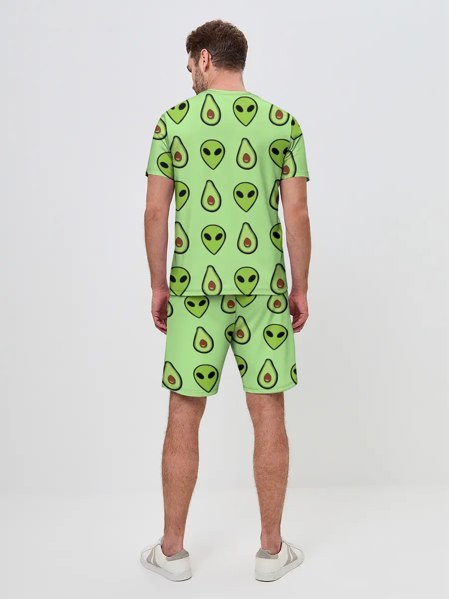 Мужской костюм с шортами / Green (P007_P004ooo1498317, P004ooo1498317)