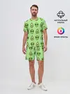 Мужской костюм с шортами / Green (P007_P004ooo1498317, P004ooo1498317)