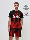 Мужской костюм с шортами / AC DC