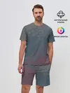 Мужской костюм с шортами / Hexagon Триколор