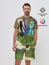 Мужской костюм с шортами / Стив и эндермен.