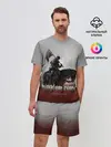 Мужской костюм с шортами / Рыцарь на коне