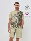Мужской костюм с шортами / Восточный дракон