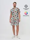 Мужской костюм с шортами / Фламинго