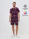 Мужской костюм с шортами / Светящийся фламинго (P007_P004ooo1538833, P004ooo1538833)