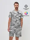 Мужской костюм с шортами / Геометрическая живопись