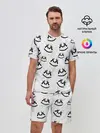 Мужской костюм с шортами / MARSHMELLO PATTERN