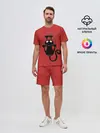 Мужской костюм с шортами / Черный Кот