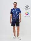 Мужской костюм с шортами / Вокалоид Мику Аква