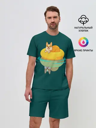 Мужской костюм с шортами / Корги