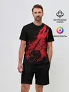 Мужской костюм с шортами / BERSERK elements red