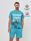 Мужской костюм с шортами / Good vibes only