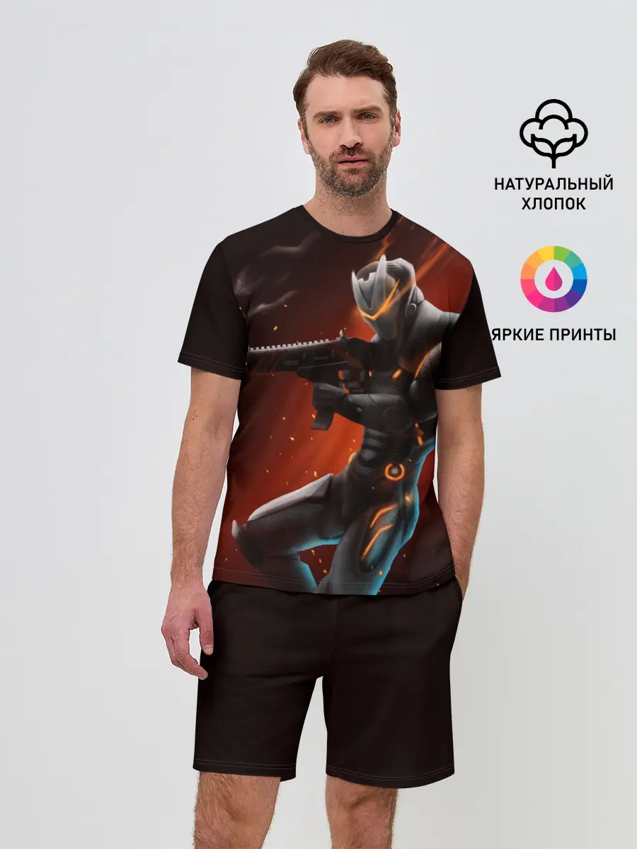 Мужской костюм с шортами / Omega / Fortnite