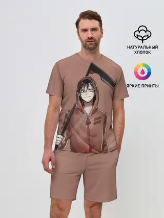 Мужской костюм с шортами / Зак с косой