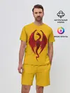Мужской костюм с шортами / Красный Дракон