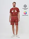 Мужской костюм с шортами / FORTNITE НОВОГОДНИЙ