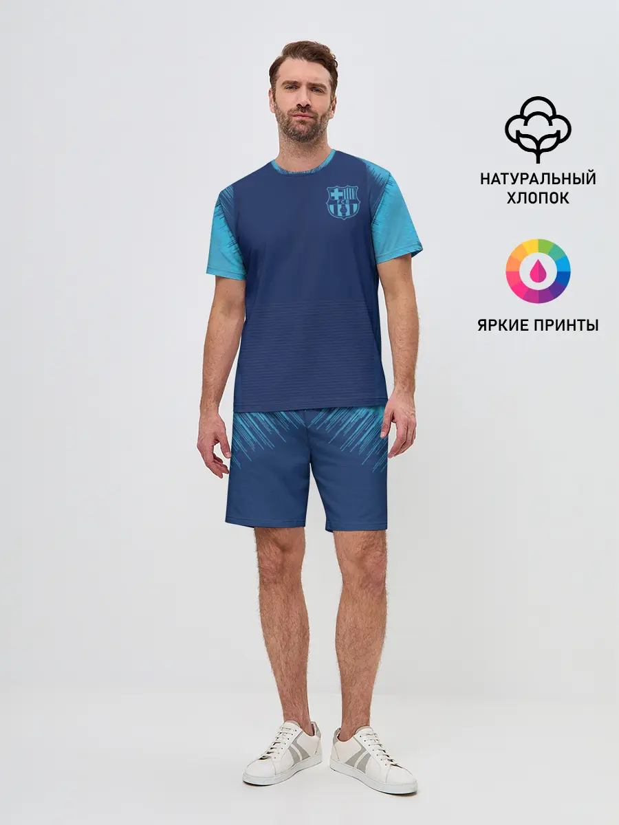 Мужской костюм с шортами / Barcelona Training 2019
