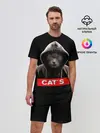 Мужской костюм с шортами / Кот
