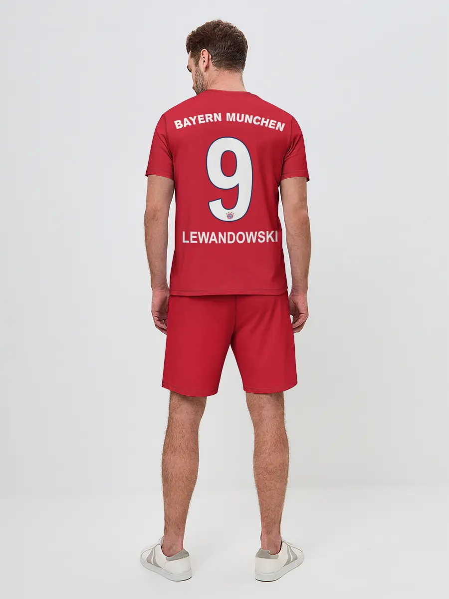 Мужской костюм с шортами / Lewandowski home 18-19