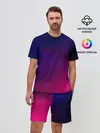 Мужской костюм с шортами / Abstract simple colors