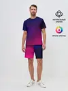 Мужской костюм с шортами / Abstract simple colors