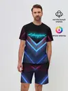 Мужской костюм с шортами / CYBERPUNK 2077 NEON | НЕОН