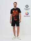 Мужской костюм с шортами / Рыжий кот