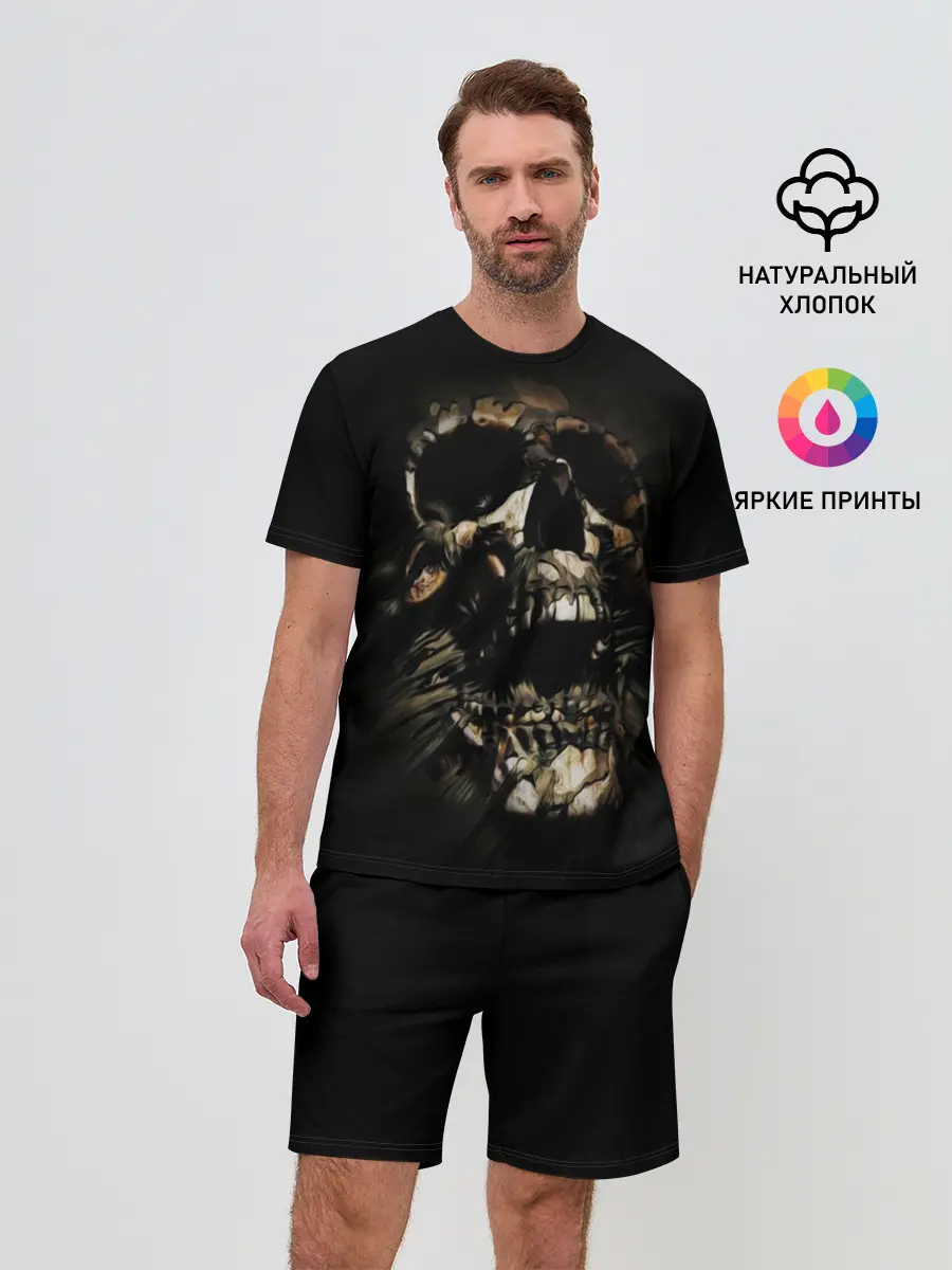 Мужской костюм с шортами / Череп