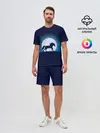 Мужской костюм с шортами / Лошадь под луной