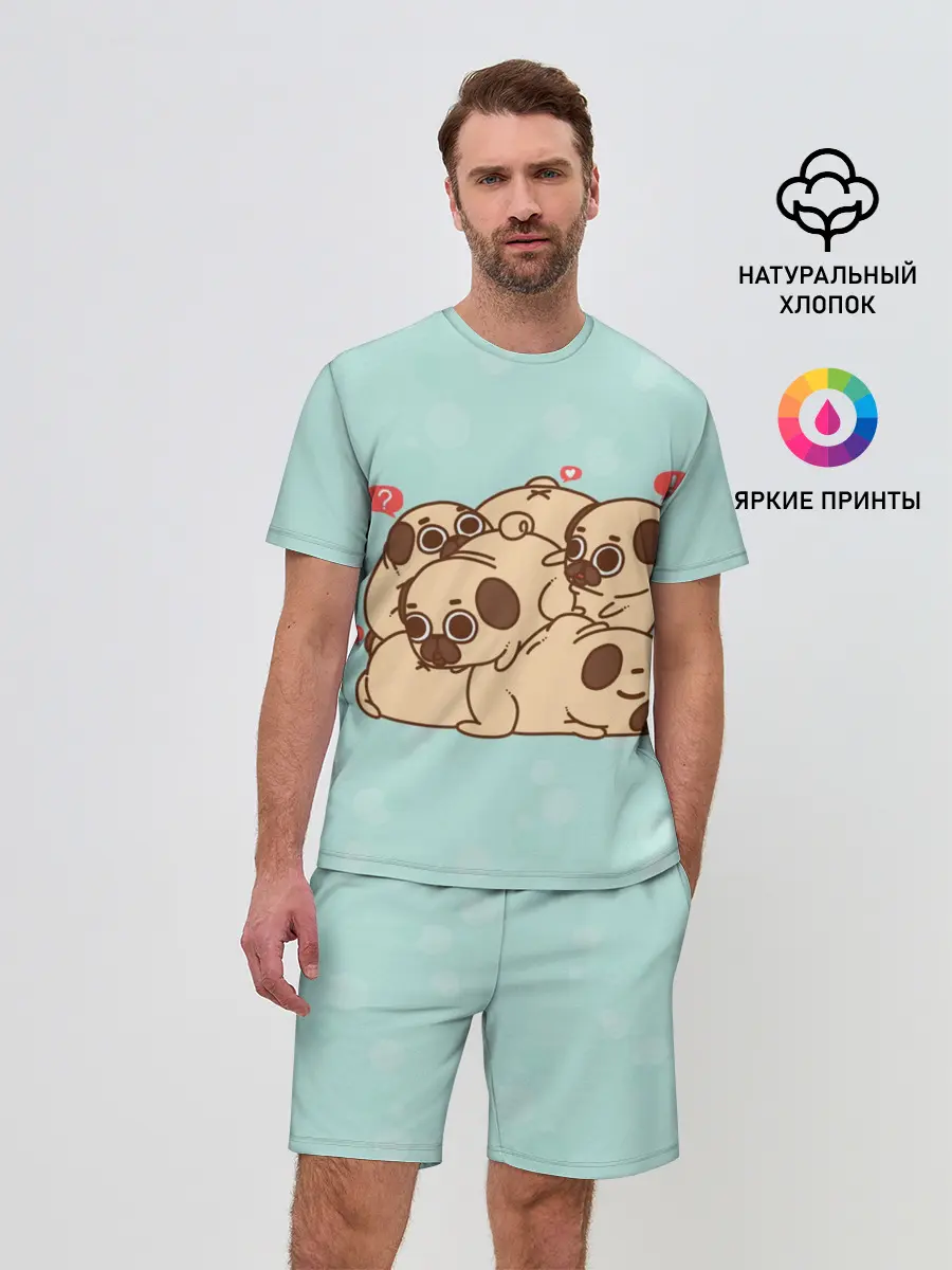 Мужской костюм с шортами / Мопсы