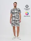 Мужской костюм с шортами / Черепа