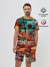 Мужской костюм с шортами / Милый Зверёк Граффити