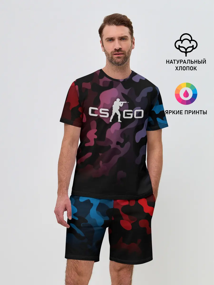 Мужской костюм с шортами / CS GO