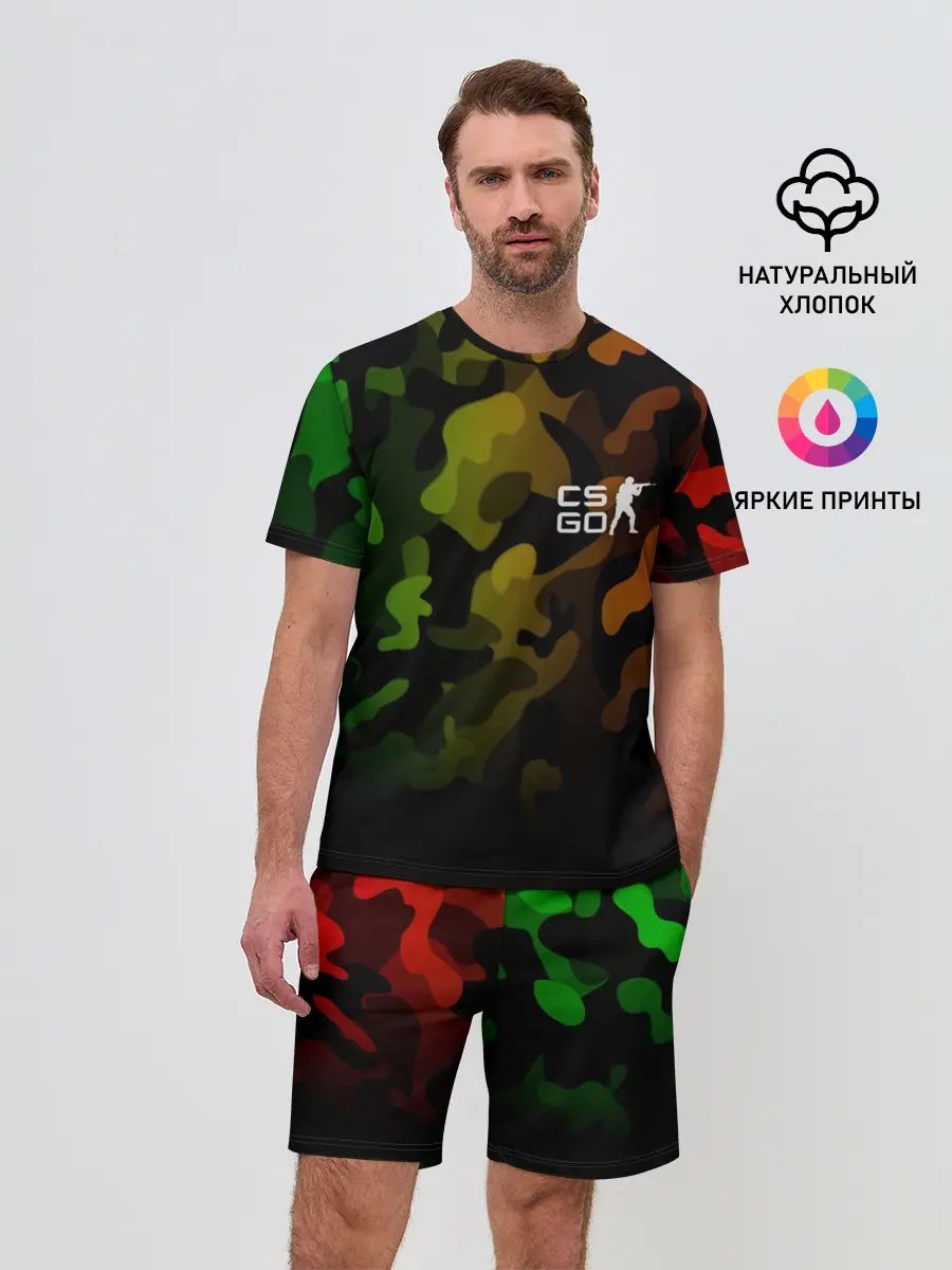 Мужской костюм с шортами / CS GO