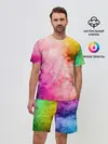 Мужской костюм с шортами / Радужный дым (P007_P004ooo1702499, P004ooo1702499)
