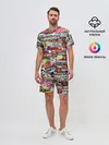 Мужской костюм с шортами / Cars Stickerbombing