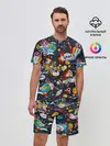 Мужской костюм с шортами / Космос