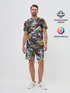 Мужской костюм с шортами / Покерный коллаж