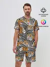Мужской костюм с шортами / Тигры и зебры